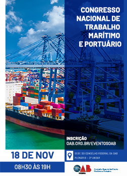 Arte do Evento: Congresso Nacional de Trabalho Marítimo e Portuário