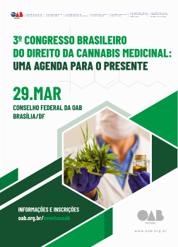 Arte do Evento: 3º Congresso Brasileiro do Direito da Cannabis Medicinal: uma agenda para o presente