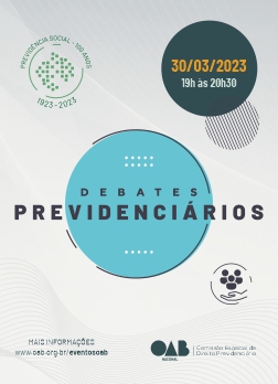 Arte do Evento: Debates Previdenciários 