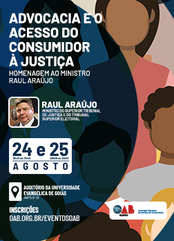 Arte do Evento: Advocacia e o Acesso do Consumidor à Justiça - Homenagem ao Ministro Raul Araújo