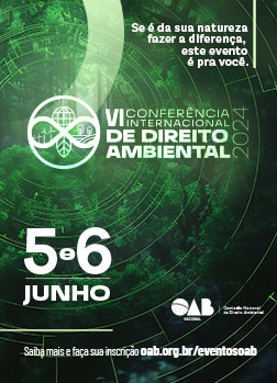 Arte do Evento: VI Conferência Internacional de Direito Ambiental
