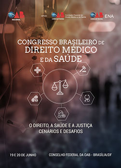 Arte do Evento: Congresso Brasileiro de Direito Médico e da Saúde
