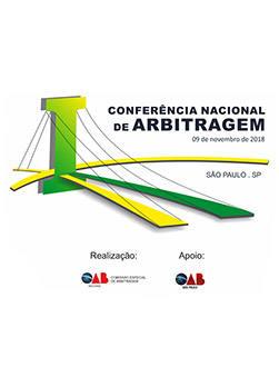 Arte do Evento: I Conferência Nacional de Arbitragem
