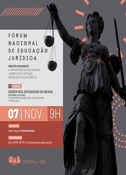 Arte do Evento: Fórum Nacional de Educação Jurídica - Região Nordeste