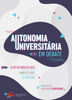 Arte do Evento: Autonomia Universitária em Debate