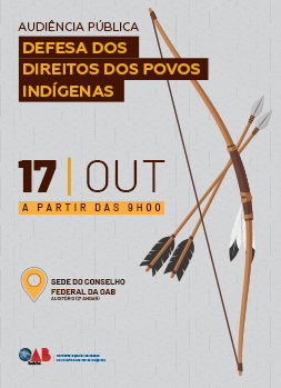 Arte do Evento: Audiência Pública sobre Defesa dos Direitos dos Povos Indígenas