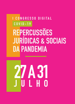 Arte do Evento: I Congresso Digital COVID-19: Repercussões Jurídicas e Sociais da Pandemia