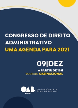 Arte do Evento: Congresso de Direito Administrativo: uma agenda para 2021