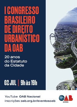 Arte do Evento: I Congresso Brasileiro de Direito Urbanístico da OAB