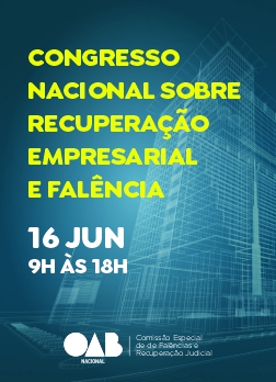 Arte do Evento: Congresso Nacional sobre Recuperação Empresarial e Falência