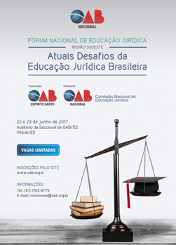 Arte do Evento: Fórum Nacional de Educação Jurídica - Região Sudeste 